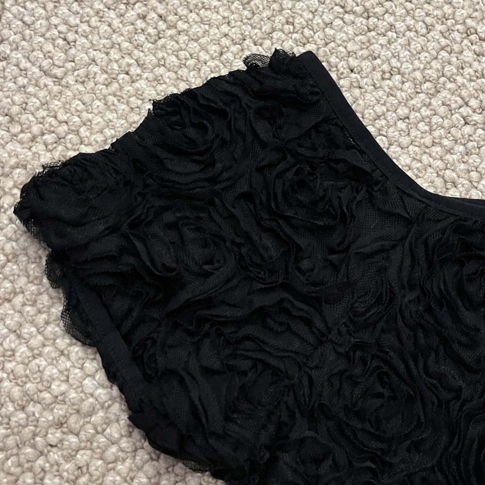 Joseph Ribkoff Black Textured Going-Out Top - Picture 3 of 12